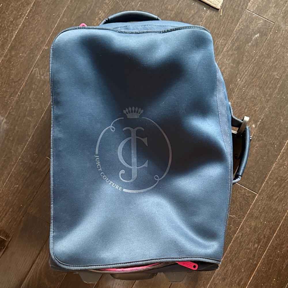 Juicy Couture Dark Blue Suitcase on wheels